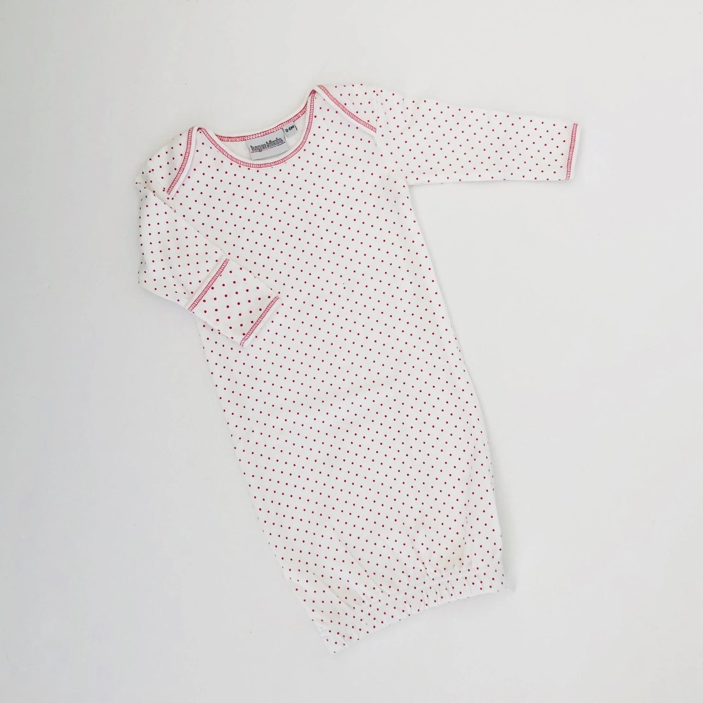 Red Polka Dotted Baby Gown