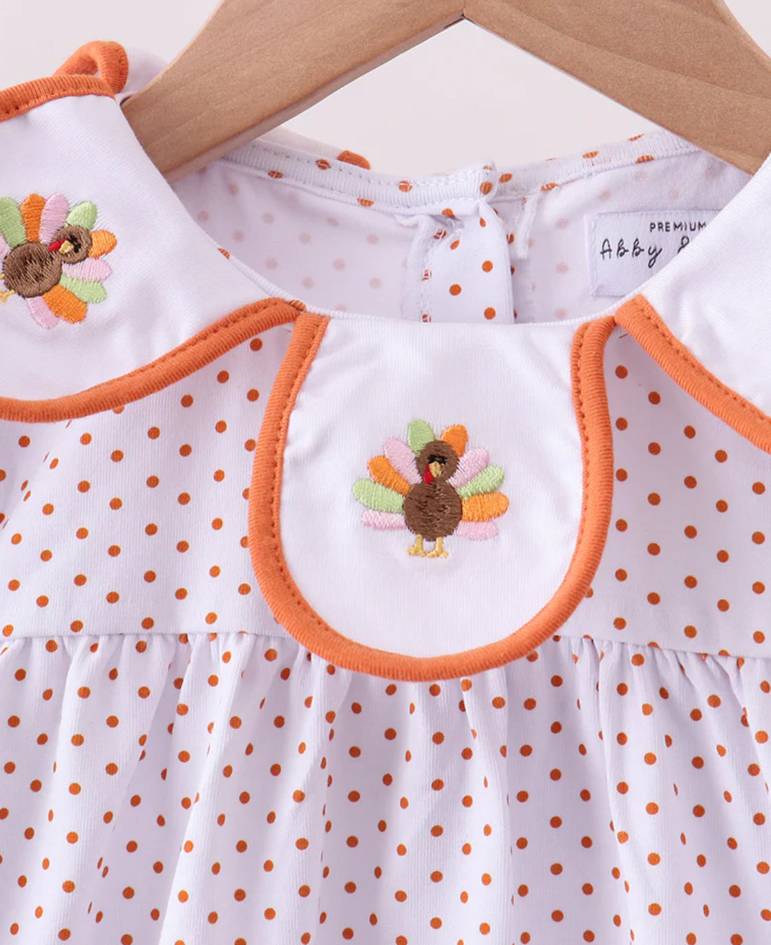 Orange Turkey Top and Bottom Set