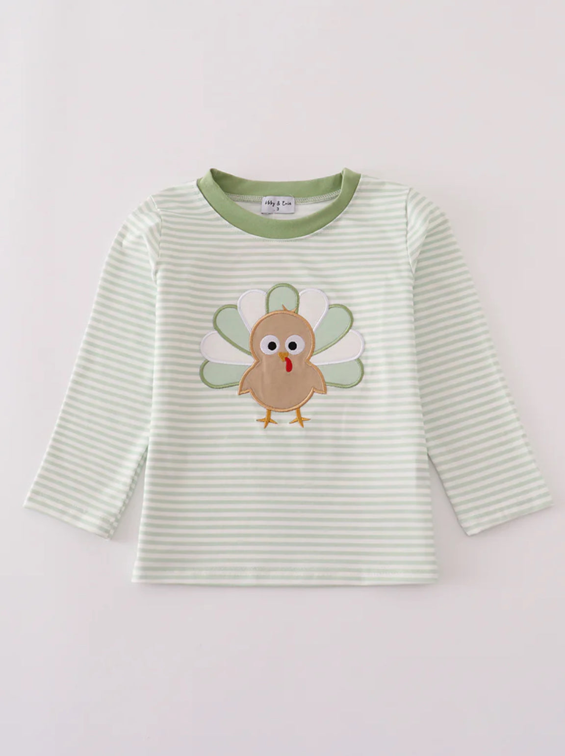 Green Stripe Turkey Top