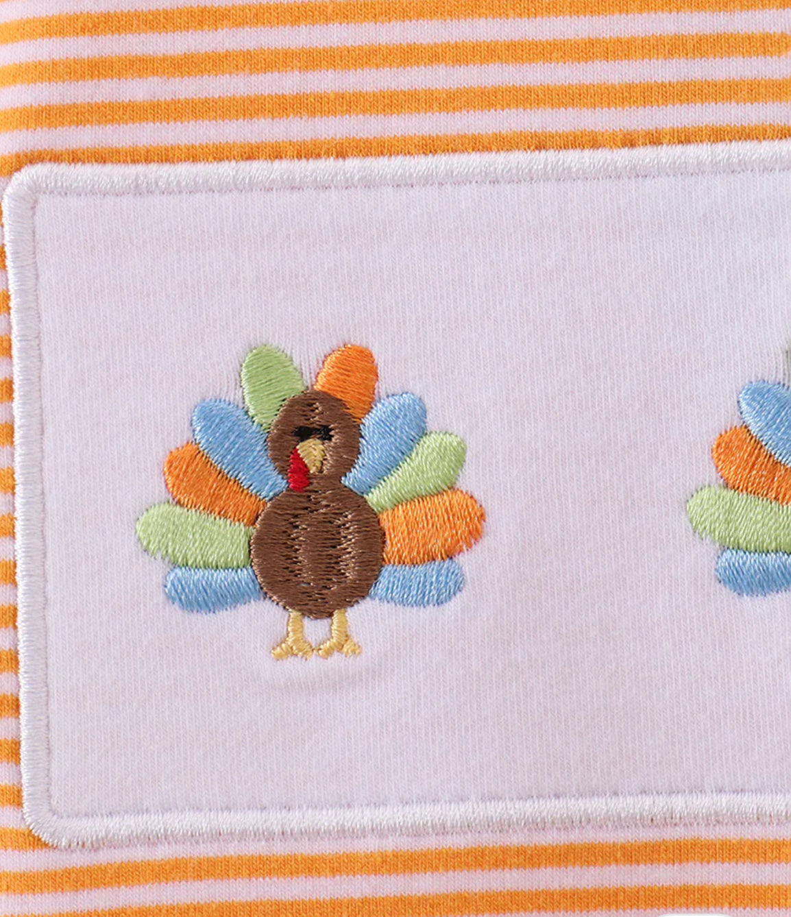 Orange Stripe Turkey Top