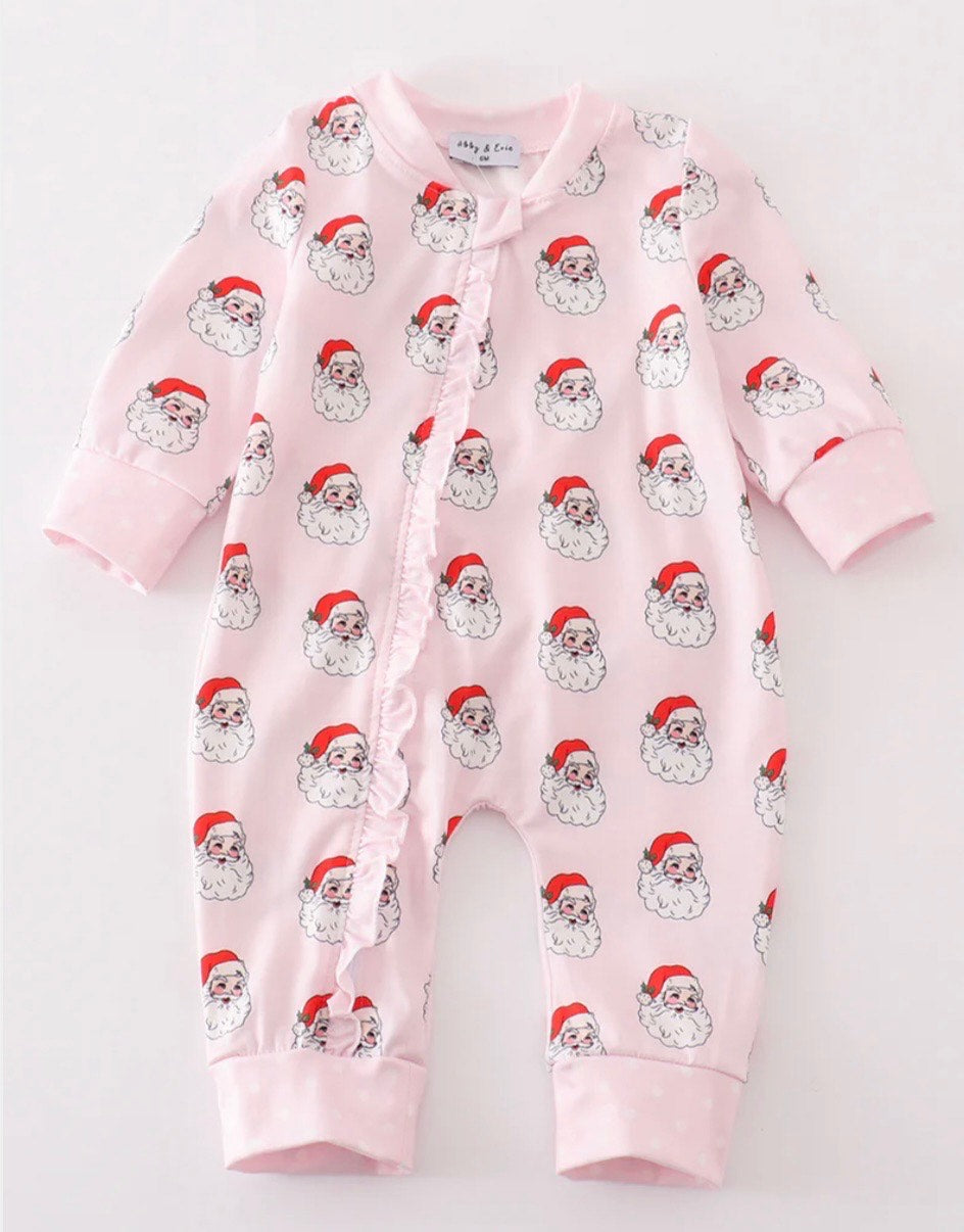 Pink Santa Zip Up