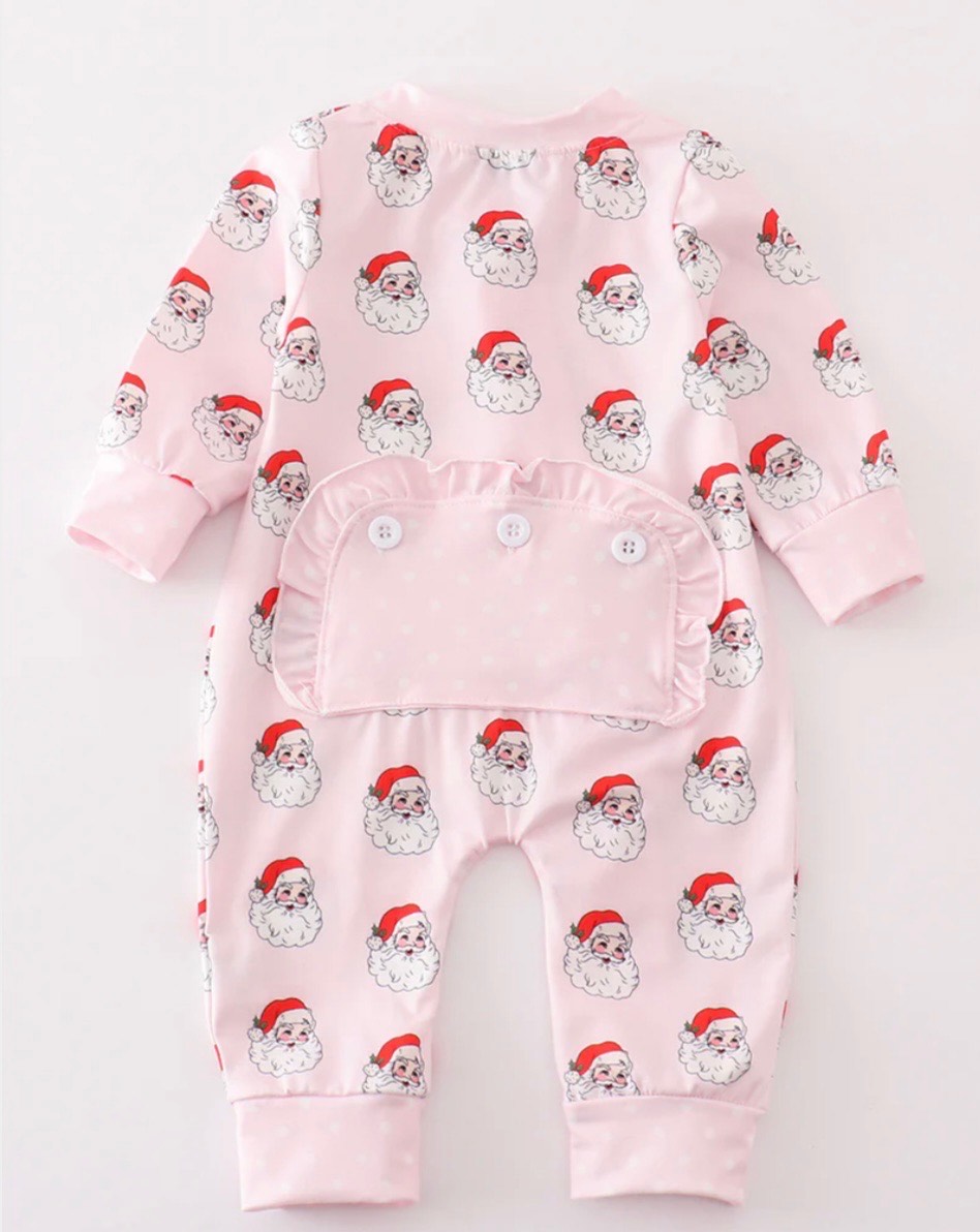 Pink Santa Zip Up