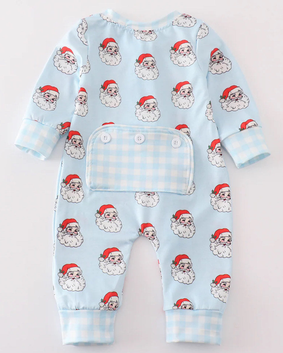 Blue Santa Zip Up