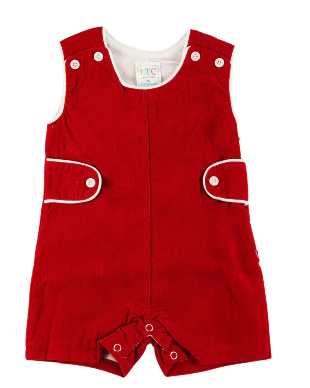 Red Corduroy Classic Jon Jon