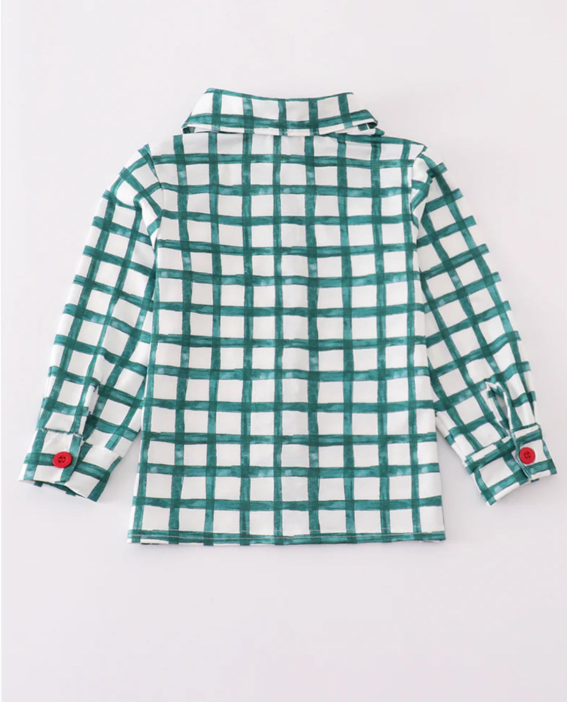 Green Plaid Button Down Shirt