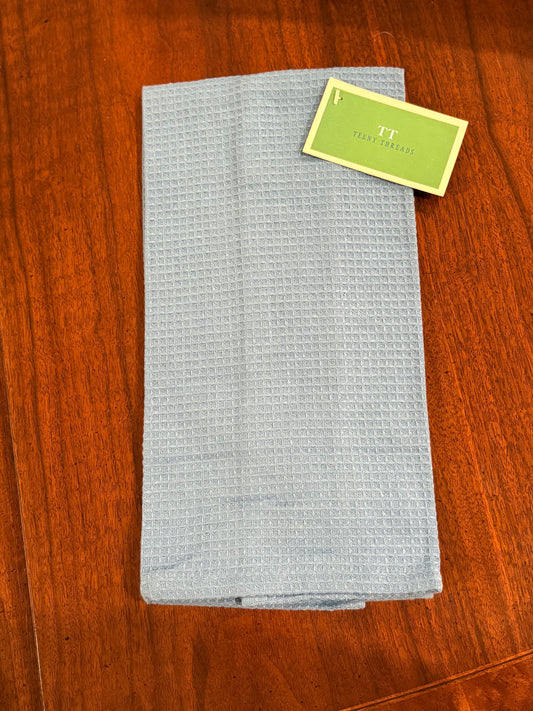 Royal Blue Waffle Tea Towel