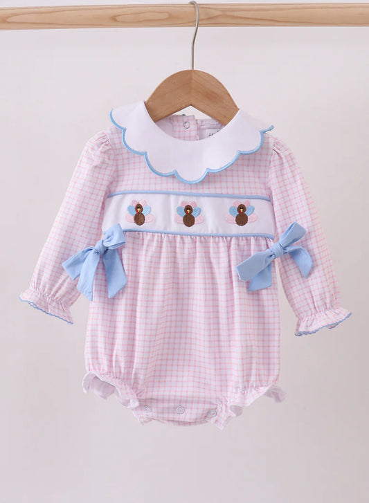 Pink Gingham Turkey Bubble