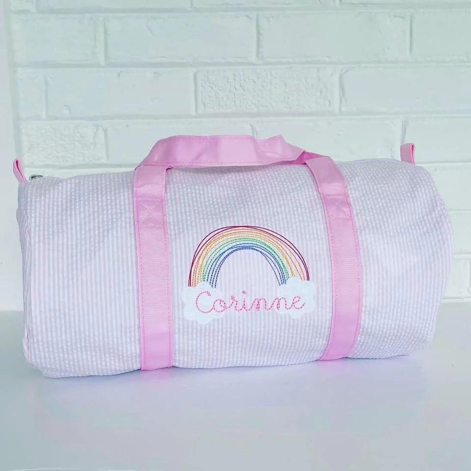 Seersucker Duffle Bag