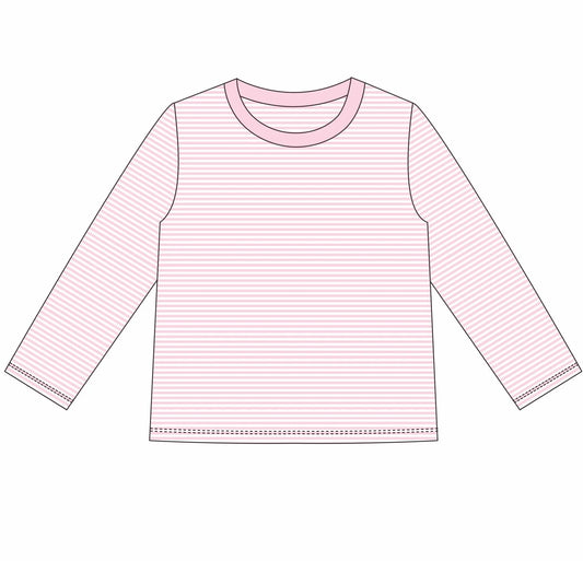 Valentine’s Day Stripe Long Sleeve Shirt