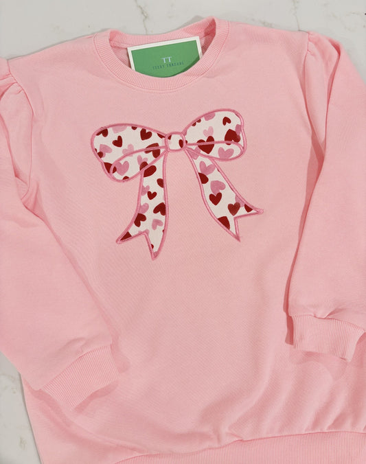Valentine's Day Bow Sweatshirt