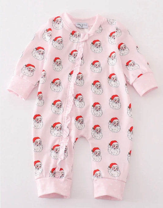 Pink Santa Zip Up